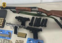 Armas e munições são apreendidas na área rural de Navegantes