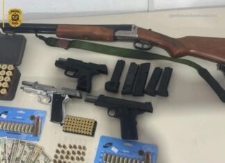 Armas e munições são apreendidas na área rural de Navegantes