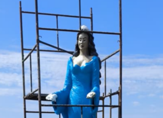 Restauração da estátua de Iemanjá reforça preservação cultural em Barra Velha