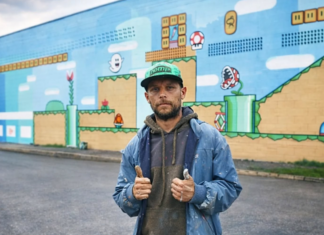 Artista busca apoio para revitalização do “Painel Super Mario Bros”, em Balneário Piçarras