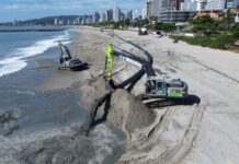 Obra de alargamento de 2,4 km da Praia Central de Balneário Piçarras é concluída