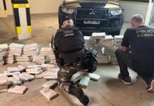 Polícia Federal e Polícia Militar apreendem 171 kg de cocaína em Santa Catarina