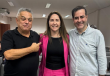 Andressa Pera se reúne com João Rodrigues para debater desenvolvimento regional em SC