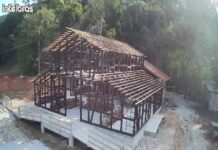 Maior construção enxaimel do Brasil no século XXI ganha forma em Guabiruba