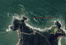 Fiscalização marítima da PM Ambiental identifica rede irregular em Penha