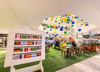 Itajaí Shopping cria espaço inédito no empreendimento para viver a Copa e trocar figurinhas