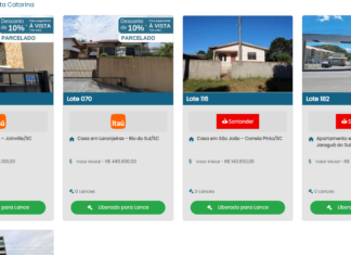 Leilão com 214 oportunidades é promovido pelo banco Santander