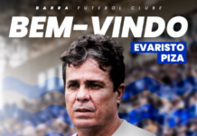 Barra FC anuncia Evaristo Piza como novo técnico para a sequência da Série C