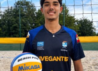 Atleta bolsista de Navegantes é convocado para o Mundial Sub-18 de Vôlei de Praia