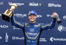 Piloto catarinense e morador de Balneário Camboriú Jeff Giassi é o grande vencedor da prova de Le Mans, na França