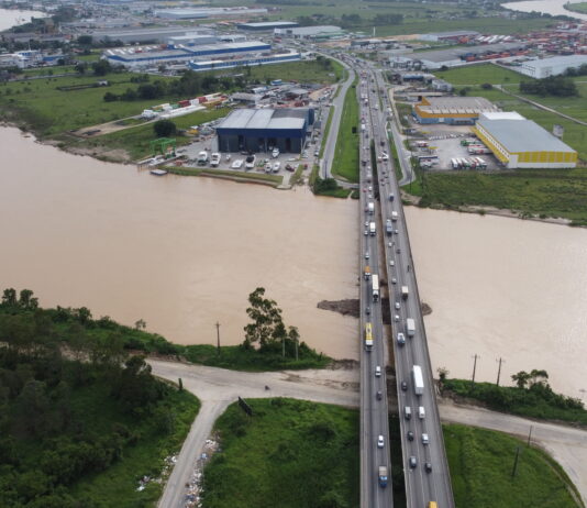 Arteris Litoral Sul inicia nesta segunda-feira (20) segunda etapa das intervenções na ponte sobre o Rio Itajaí-Açu