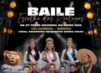 Baile da Realeza da Festa Nacional do Pirão acontece no dia 26 em Barra Velha