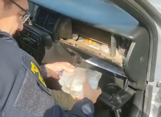 PRF intercepta automóvel recheado de drogas escondidas em caixas de som, portas, motor e painel de automóvel na BR-101