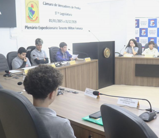Vereadores Mirins de Penha realizam a 3ª Reunião Ordinária