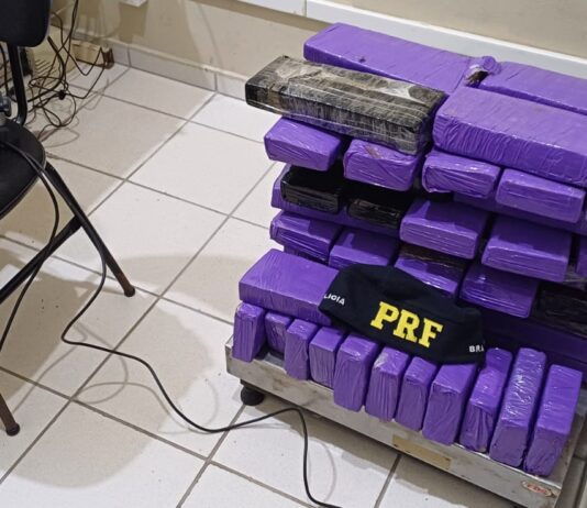 Homem é preso na BR-101 em Joinville com 60 quilos de maconha em porta-malas de automóvel