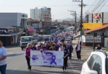 Agosto Lilás: Prefeitura de Balneário Piçarras promove caminhada, Ônibus Lilás e campanha digital de conscientização