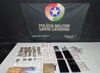 Polícia Militar prende dois suspeitos por tráfico de drogas e apreende entorpecentes em Navegantes