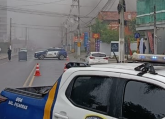 Incêndio em Balneário Piçarras: Prefeitura promove a interdição parcial da Avenida Nereu Ramos