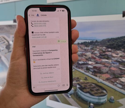 WhatsApp da CASAN ficará temporariamente indisponível a partir desta quarta-feira