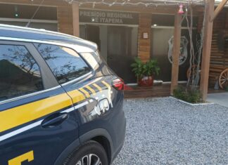 Ação conjunta PRF e Guarda Municipal na BR-101 em Itapema prende homem procurado por homicídio