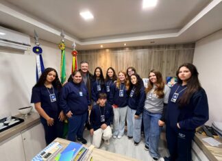 Câmara Mirim realiza visita institucional ao Paço Municipal de Balneário Piçarras