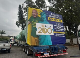 Havan inicia a maior operação de translado de uma Estátua da Liberdade até a loja 200